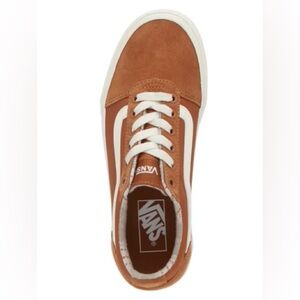 NWOT burnt orange platform vans